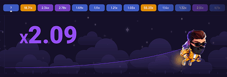 Watch the multiplier rise in Lucky Jet