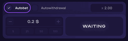 Set Auto Cash Out if needed